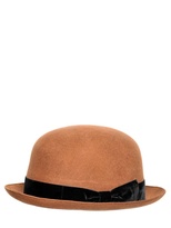 Thumbnail for your product : Iceberg Wool Felt Grosgrain Bow Bowler Hat