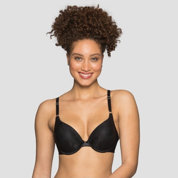All.You.LIVELY Women's No Wire Push-Up Bra - Jet Black 36C