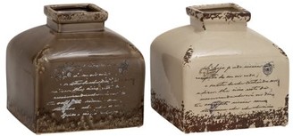 Benzara Contemporary Styled Ceramic Vase 2 Assorted