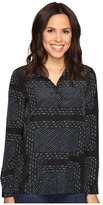 Thumbnail for your product : Olive + Oak Olive & Oak Long Sleeve Button Front Bandana Print Pajama Top