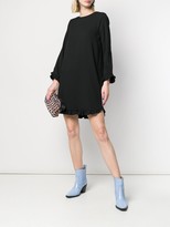 Thumbnail for your product : Ganni Ruffled Hem Long-Sleeved Dress