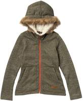 Thumbnail for your product : Billabong 'Good Day' Faux Fur Trim Hoodie (Big Girls)