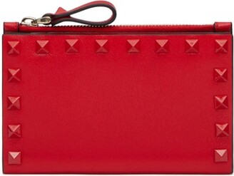 Valentino Quilted Velvet Rockstud Wallet on Chain - Red Crossbody Bags,  Handbags - VAL351985