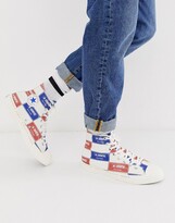Thumbnail for your product : Converse Chuck All Star vintage logo plimsolls in parchment