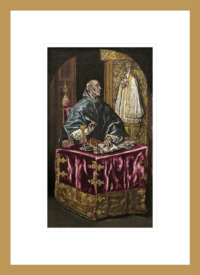 1000Museums Saint Ildefonso by El Greco - Giclee Framed Print