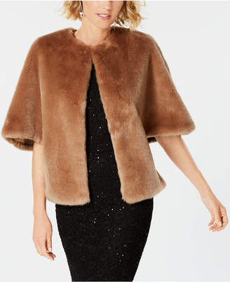 Adrianna Papell Faux-Fur Wrap