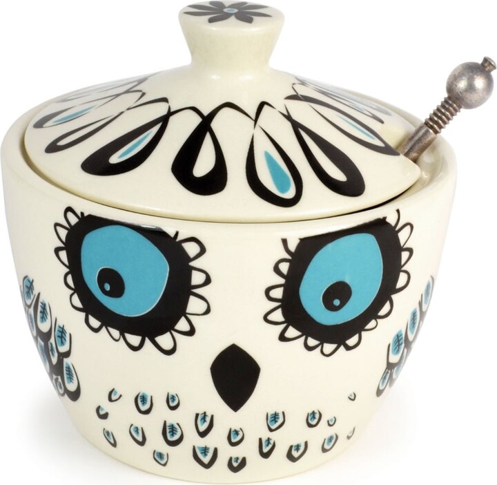 Hannah Turner White / Blue Owl Sugar Bowl With Lid ShopStyle Servingware