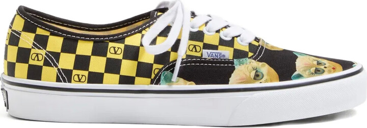 x Vans VLogo Checkerboard and Le Chat de la Maison-print low-top sneakers