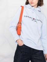 Thumbnail for your product : Tommy Hilfiger Logo-Print Drawstring Hoodie