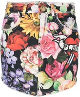 Love Flowers printed mini skirt 