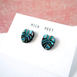 Mica Peet Tropical Leaf Earrings