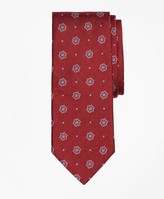Thumbnail for your product : Brooks Brothers Parquet Ground Flower and Square Tie