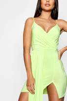 Thumbnail for your product : boohoo Strappy Drape Front Wrap Bodycon Dress