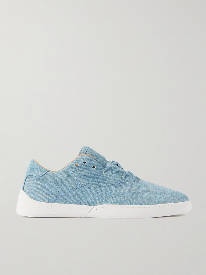 Gabriela Hearst Ohio Printed Suede Sneakers - Blue