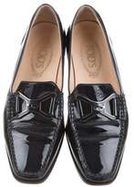 Thumbnail for your product : Tod's Square-Toe Patent Leather Loafers