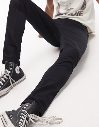 Topman stretch skinny jeans in black