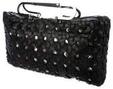 Thumbnail for your product : Herve Leger Woven Leather Handle Bag
