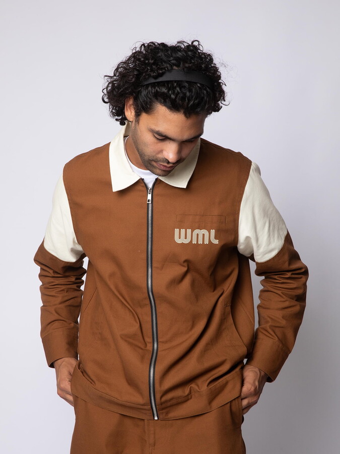 Wish Me Luck!! Wish Me Luck Men's Dreamer's Graphic Print Workwear Style Jacket, Sizes S-3XL