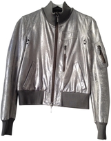 Thumbnail for your product : Alexander McQueen MCQ Silver Leather Biker jacket