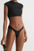 Thumbnail for your product : ATTICO Ribbed Bikini Briefs - Black
