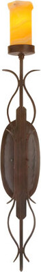 Ashore Lighting Veneto Wrought Iron Candle Wall Light