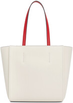 Thumbnail for your product : Alexander McQueen White Leather Signature Shopper Tote