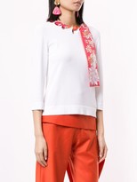 Thumbnail for your product : Emilio Pucci Long-Sleeved Woven Scarf Top