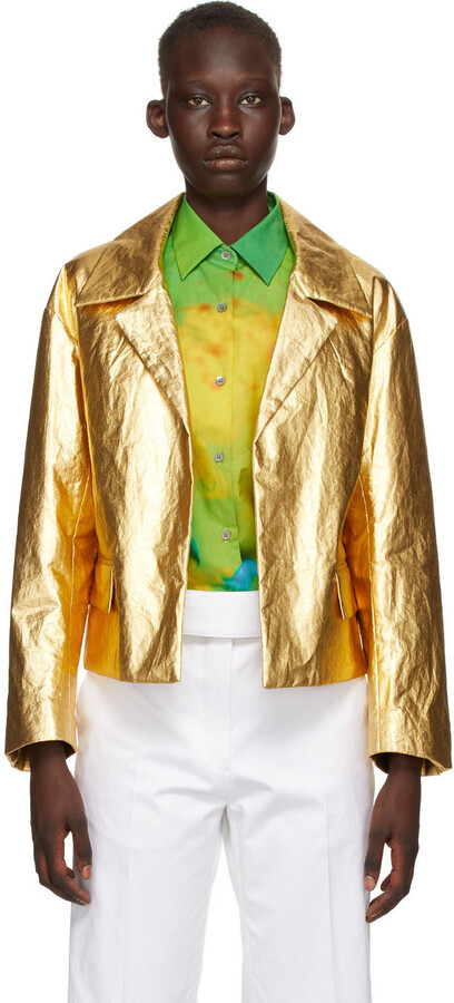gold jacket womens