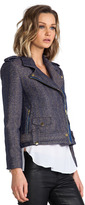 Thumbnail for your product : Alice + Olivia Kellen Cropped Army Zip Jacket