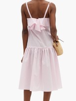 Thumbnail for your product : Loup Charmant Mona Ruffled Cotton Midi Dress - Pink