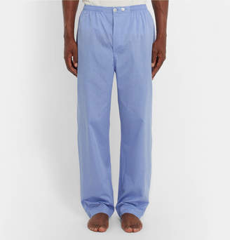 Zimmerli Mercerised Cotton Pyjama Set - Blue
