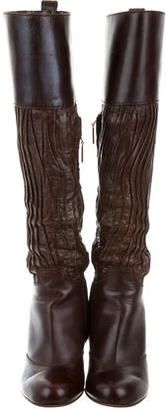 Dolce & Gabbana Leather Knee-High Boots