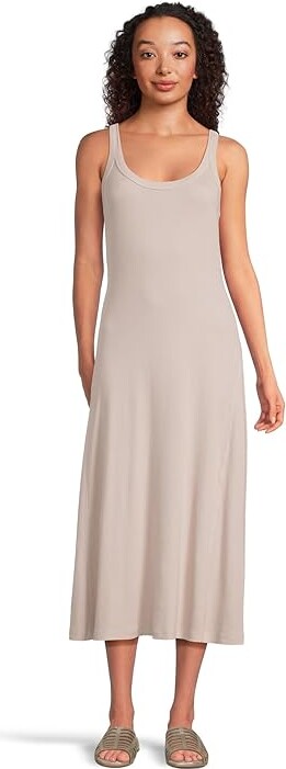 Michael Stars Celine Midi Dress Women's Dress Terra : XS (US 0-2), Cotton/Modal/Spandex