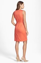 Thumbnail for your product : Adrianna Papell Caged Yoke Stretch Cotton Sheath Dress