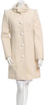 Thumbnail for your product : Mackage Leather-Trimmed Wool Coat