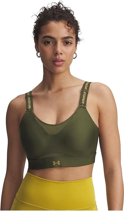 Under Armour Infinity High Impact Sports Bra Women's Bra Expedition Green/Canteen Green : SM D-DD, Polyester