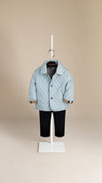 Thumbnail for your product : Burberry Check Detail Diamond Quilted Jacket