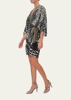 Thumbnail for your product : Camilla Draped-Front Short Silk Wrap Dress