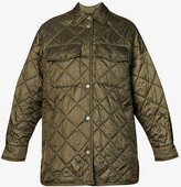 Thumbnail for your product : Weekend Max Mara Womens Kaki Burano Regular-fit Quilted-pattern Shell Jacket