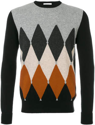 Ballantyne diamond patterned sweater