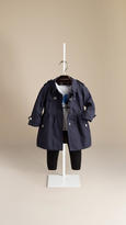 Thumbnail for your product : Burberry Skirted Cotton Poplin Trench Coat