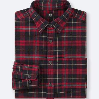 Uniqlo Men's Flannel Checked Long-sleeve Shirt