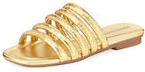 Thumbnail for your product : Donald J Pliner Kip Banded Python-Embossed Slide Sandal