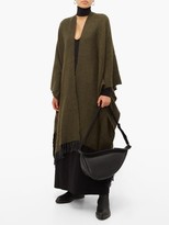 Thumbnail for your product : Brunello Cucinelli Fringed Shawl - Dark Green