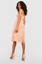 Thumbnail for your product : boohoo Boutique Embroidered Strappy Midi Skater Dress