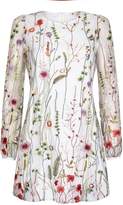 Thumbnail for your product : Yumi Curves Sheer Flower Embroidered Dress