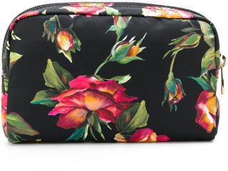 Dolce & Gabbana rose print make-up bag