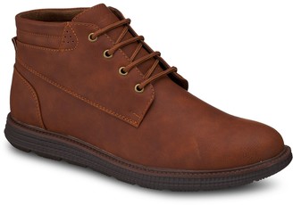 men vintage leather ankle boots