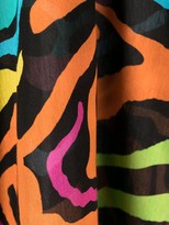 Thumbnail for your product : Moschino Swim zebra-pattern beach cover-up