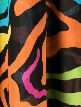 Moschino Swim zebra-pattern beach cover-up